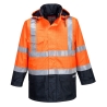 Parka haute visibilité multirisques imperméable ignifugée Orange/marine – Portwest S779