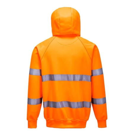 Sweatshirt à capuche haute visibilité classe 3 Orange – Portwest B304