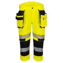 Pantacourt haute visibilité DX4 stretch 4 directions Jaune/noir – Portwest DX402