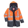 Parka haute visibilité multirisques imperméable ignifugée Orange/marine – Portwest S779