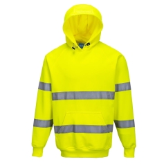 Sweatshirt à capuche haute visibilité classe 3 Jaune – Portwest B304