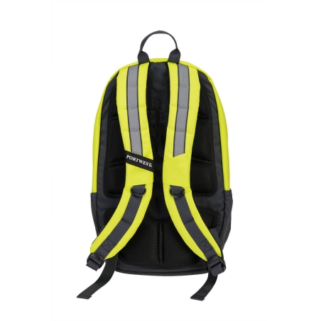 Sac à dos haute visibilité multicompartiments pour chantier Jaune – Portwest B955