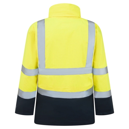 Parka haute visibilité multirisques imperméable ignifugée Jaune/marine – Portwest S779