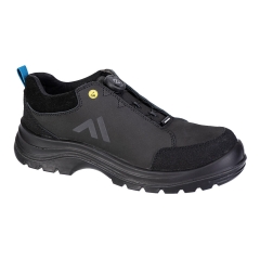 Chaussure de sécurité composite S3S ESD résistante au glissement Noir/bleu – Portwest FE03