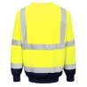 Sweatshirt bicolore haute visibilité classe 3 Jaune/marine – Portwest B306