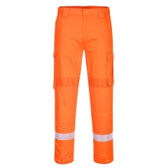 Pantalon ignifugé léger stretch multipoches anti-arc électrique Orange – Portwest FR401