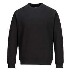 Sweatshirt femme col ras du cou coupe décontractée Noir – Portwest B330