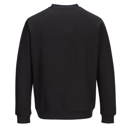 Sweatshirt femme col ras du cou coupe décontractée Noir – Portwest B330