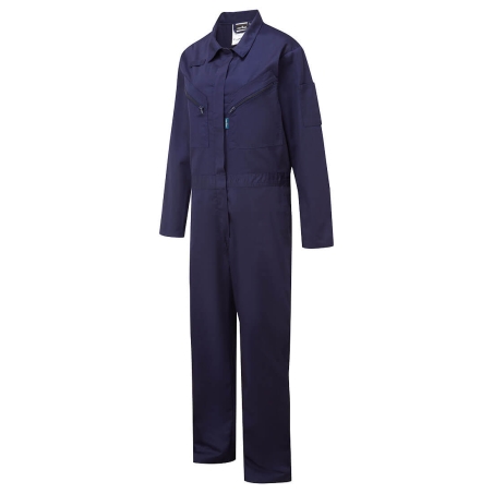 Combinaison de travail coupe féminine fermeture zippée Marine – Portwest C184NAR