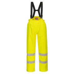 Pantalon de pluie imperméable haute visibilité ignifugé antistatique Jaune – Portwest S781