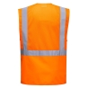 Gilet haute visibilité en maille respirante classe 1 Orange – Portwest C496