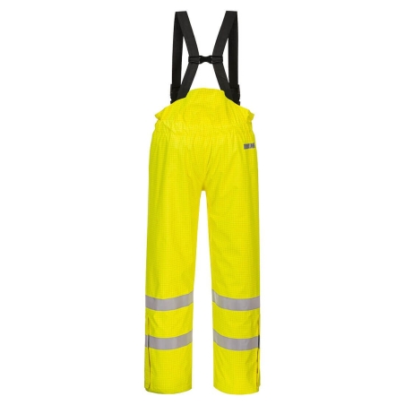 Pantalon de pluie imperméable haute visibilité ignifugé antistatique Jaune – Portwest S781