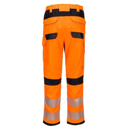 Pantalon de travail haute visibilité Modaflame ignifugé antistatique Orange/noir – Portwest FR414
