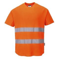 T-shirt de travail aéré haute visibilité avec empiècements mesh Orange – Portwest C394