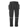 Pantalon stretch multipoches holster coupe ajustée Noir coupe courte – Portwest CD845