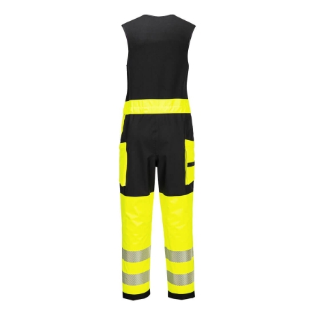 Salopette imperméable haute visibilité 3 couches classe 2 Jaune/noir – Portwest T150