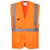 Gilet haute visibilité Executive avec poche tablette Orange – Portwest C357