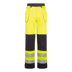Pantalon holster multirisque haute visibilité Bizflame Jaune/marine – Portwest FR440