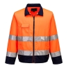 Veste haute visibilité polycoton coupe contemporaine classe 3 Orange/marine – Portwest TX70