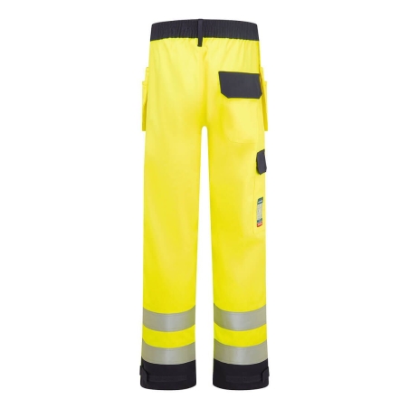 Pantalon holster multirisque haute visibilité Bizflame Jaune/marine – Portwest FR440