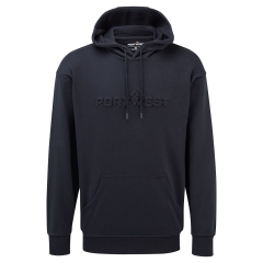 Sweat à capuche doublée poche kangourou coton-polyester Marine – Portwest B331