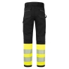 Pantalon de travail Modaflame haute visibilité multirisque classe 1 Jaune/noir – Portwest FR450