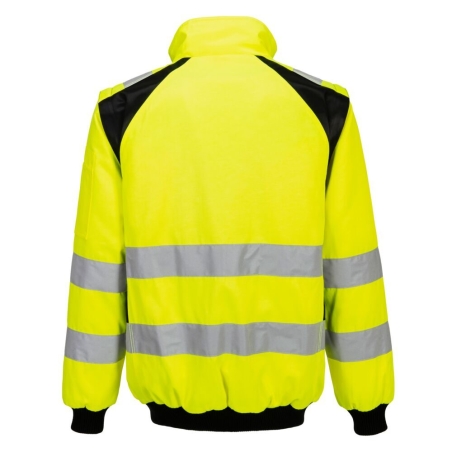 Bombers haute visibilité 2 en 1 avec doublure polaire amovible Jaune/noir – Portwest CD898