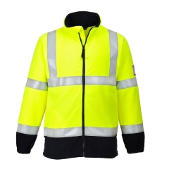 Polaire haute visibilité ignifugée antistatique arc électrique Jaune – Portwest FR31