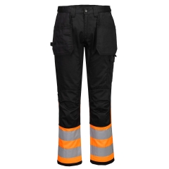 Pantalon haute visibilité classe 1 bandes réfléchissantes Orange/noir – Portwest CD858