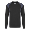 Sweatshirt de travail éco-responsable WX2 Noir/marine – Portwest CD813