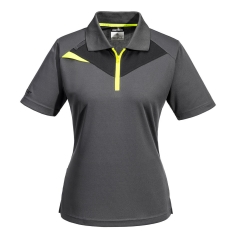 Polo femme manches courtes DX4 polyester-polypropylène Gris métal – Portwest DX409
