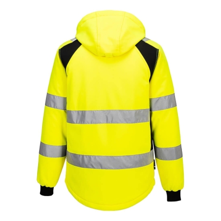 Veste softshell haute visibilité isolante classe 3 Jaune/noir – Portwest CD809