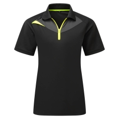 Polo femme manches courtes DX4 polyester-polypropylène Noir – Portwest DX409