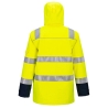 Veste de pluie ignifugée haute visibilité arc électrique Jaune/marine – Portwest FR605