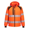 Veste softshell haute visibilité isolante classe 3 Orange/noir – Portwest CD809