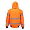 Blouson bomber haute visibilité 3 en 1 avec capuche amovible Orange – Portwest C467