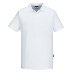 Polo de cuisine manches courtes 100% coton panel mesh dos Blanc – Portwest C211