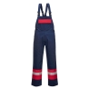 Cotte à bretelles bicolore ignifugée antistatique arc électrique Marine – Portwest FR57