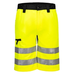 Bermuda haute visibilité stretch éco-conçu Jaune/noir – Portwest CD899
