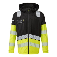 Veste de pluie haute visibilité 3 en 1 avec gilet détachable Jaune/noir – Portwest BX323