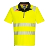 Polo haute visibilité manches courtes classe 2 bandes réfléchissantes Jaune/noir – Portwest DX412