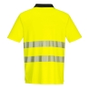 Polo haute visibilité manches courtes classe 2 bandes réfléchissantes Jaune/noir – Portwest DX412