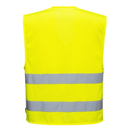 Gilet haute visibilité respirant mesh 2 bandes classe 2 Jaune – Portwest C374