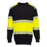 Sweat-shirt ignifugé antistatique haute visibilité classe 1 Jaune/noir – Portwest FR716