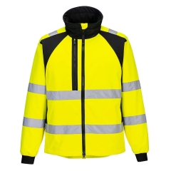 Veste softshell haute visibilité WX2 2 couches Jaune/noir – Portwest CD875