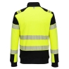 Sweat-shirt zippé ignifugé haute visibilité multirisque Jaune/noir – Portwest FR717