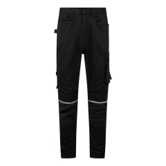 Pantalon stretch quatre sens éco WX2 multipoches Noir coupe courte – Portwest CD846