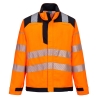 Veste de travail haute visibilité multirisque Modaflame PW3 Orange/noir – Portwest FR722