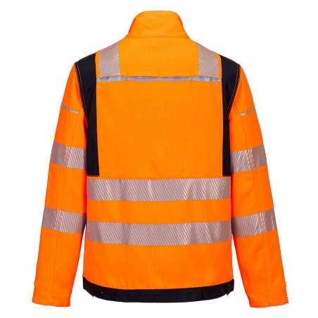 Veste de travail haute visibilité multirisque Modaflame PW3 Orange/noir – Portwest FR722