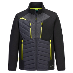 Veste baffle hybride isolation matelassée manches tricotées Noir – Portwest DX471